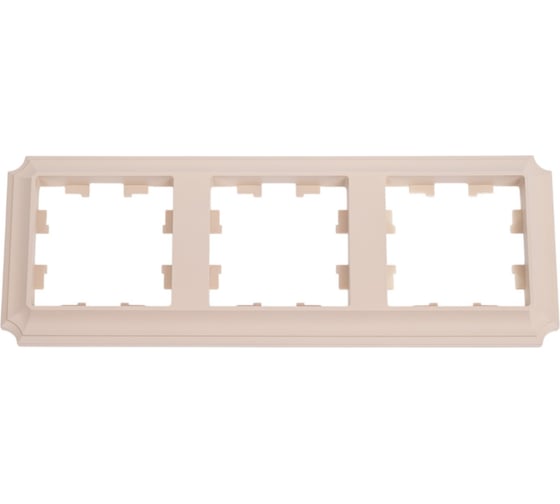 Изображение товара 3-постовая рамка Systeme Electric Atlasdesign antique, универсальная, песочный ATN101203