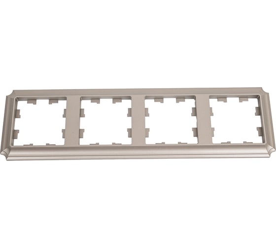 Изображение товара 4-постовая рамка Systeme Electric Atlasdesign antique, универсальная, шампань ATN100504