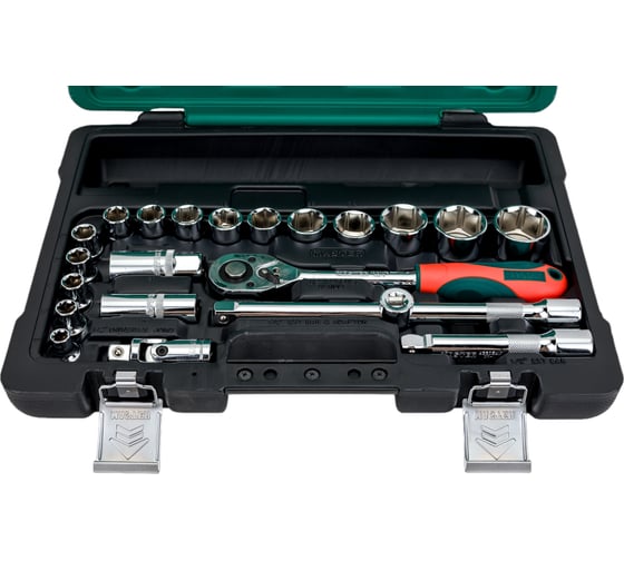 Изображение товара Набор головок с трещоткой 1/2 дюйма 22 предмета AIST 408122-M 00-00017966