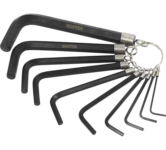 Изображение товара Набор Г-образный шестигранный ключ 10 предметов AIST 1052110H1-M 00-00007866