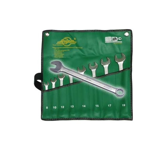 Изображение товара Набор ключей комбинированных 8-19мм 8 предметов AIST 0012208A-X 00-00008987