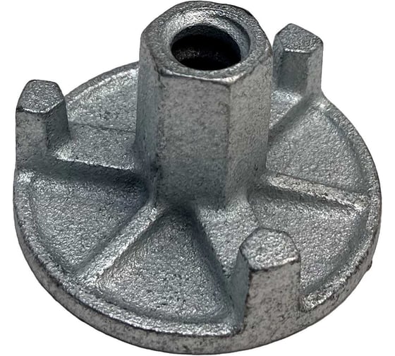 Изображение товара Гайка литая 90 мм, трехрожковая, оцинкованная, 25 шт TeaM Г3Р90ЦК