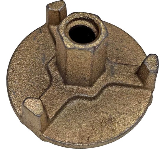 Изображение товара Гайка литая 100 мм, трехрожковая, оцинкованная, 25 шт TeaM Г3Р100ЦК