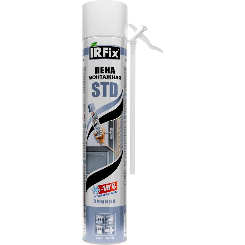 Изображение товара Монтажная бытовая зимняя пена IRFIX STD 750 мл 10013