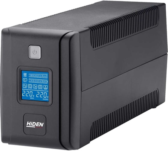 Изображение товара Источник бесперебойного питания Hiden ИБП EXPERT 2xSchuko LCD, USB ULS800C 800ВА/480Вт