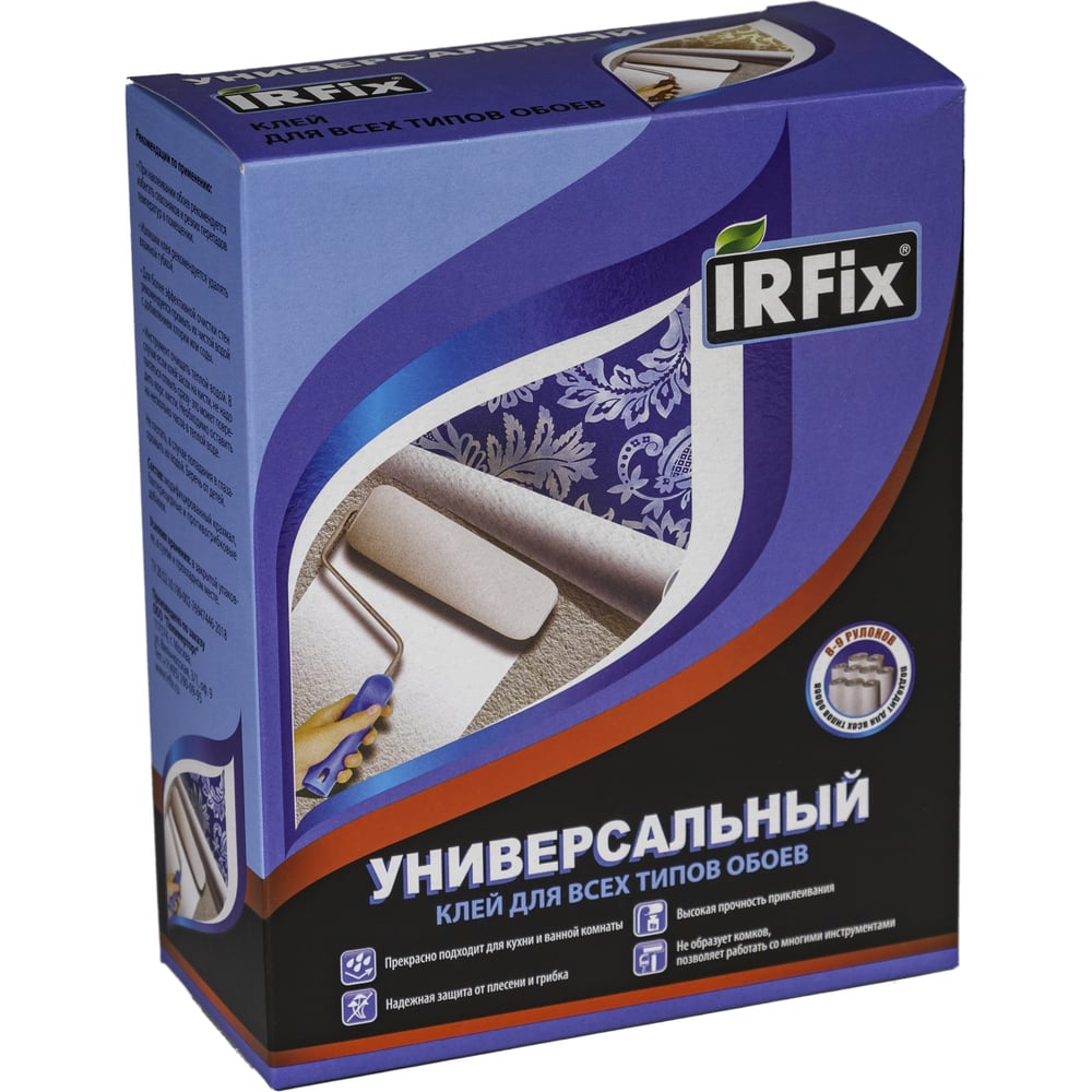 Универсальный клей для обоев IRFIX валик прижимной для обоев спец во 175 175 мм