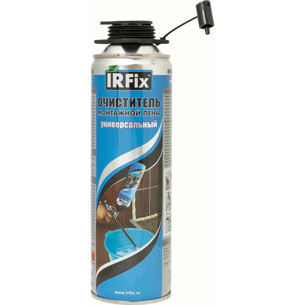 Очиститель монтажной пены IRFIX очиститель от монтажной пены 0 5 л ремонт на 100%