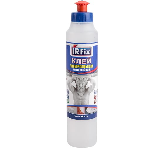 Изображение товара Универсальный влагостойкий прозрачный клей IRFIX 0,25 л 20035