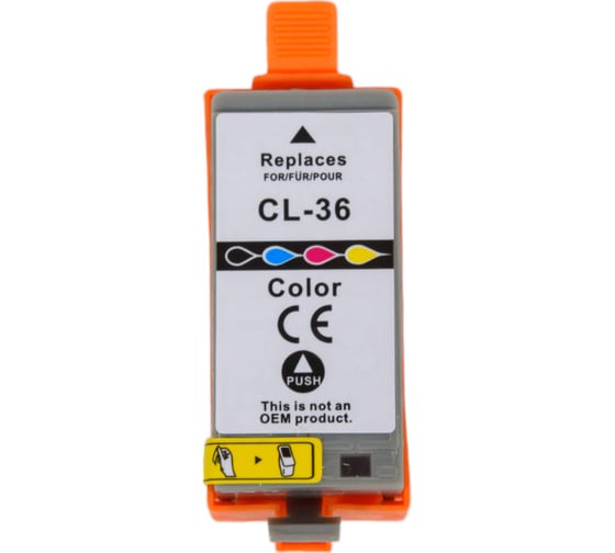 Изображение товара Картридж T2 (CLI-36/CLI36) для Canon PIXMA iP100, 110, TR150, mini 260, цветной, с чипом IC-CCLI-36