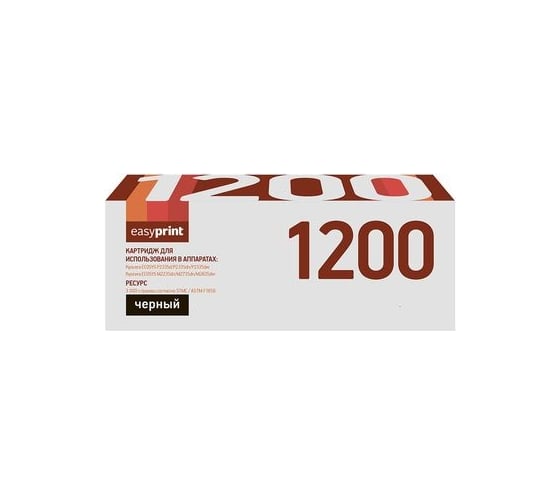 Изображение товара Тонер-картридж EasyPrint (TK-1200/TK1200/1200) для Kyocera ECOSYS P2335d, P2335dn, P2335dw, M2235dn, M2735dn, M2835dw (3000 стр.) черный, с чипом LK-1200