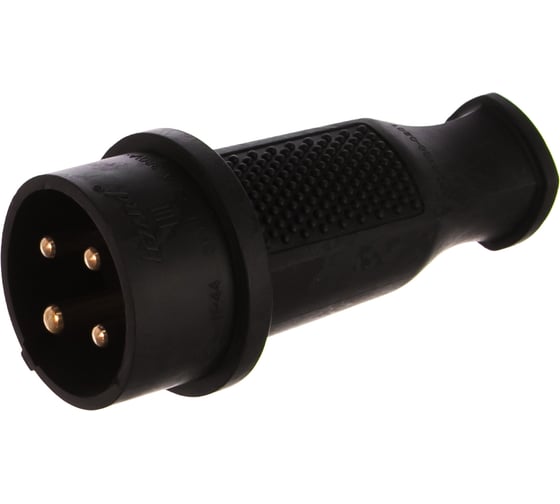 Изображение товара Вилка трехфазная 3Р+Е 3х32А 380V (каучук) Lezard (72шт) 332-0100-0201/201