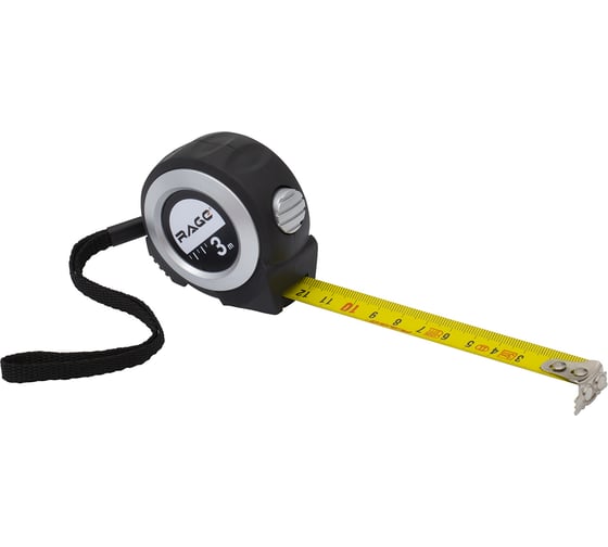 Изображение товара Измерительная рулетка RAGE by VIRA 3 м х 16 мм с магнитным зацепом и автостопом 100047