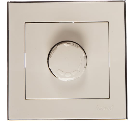 Изображение товара Диммер LEZARD RAIN 1000W белый с бок. вст. хром 703-0225-157