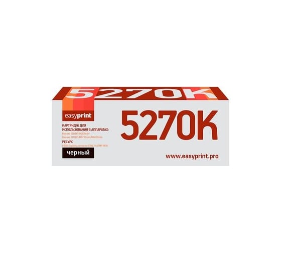 Изображение товара Тонер-картридж EasyPrint (TK-5270K/TK5270K/5270K) для Kyocera ECOSYS P6230F1082:I1083cdn, M6230cidn, M6630cidn (8000 стр.) черный, с чипом LK-5270K