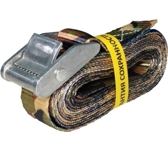 Изображение товара Стяжной ремень UVE с пружинным замком 3 метра, 25 мм, камуфляж RS-25-1000-3-cam