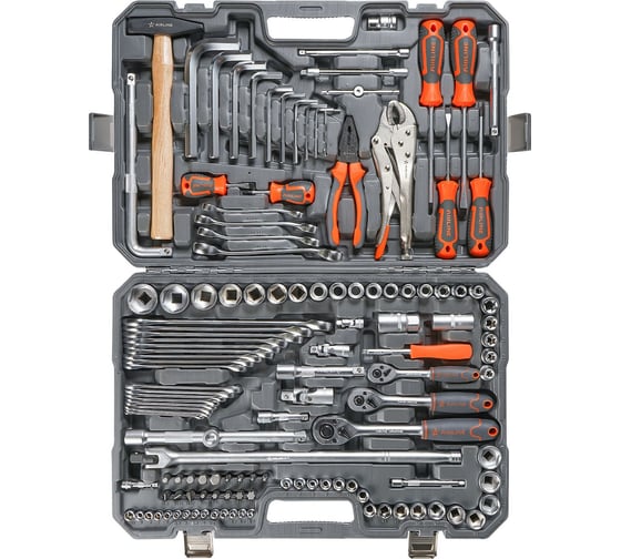 Изображение товара Универсальный набор инструментов 132 предмета, пластиковый кейс Airline AT-132-09