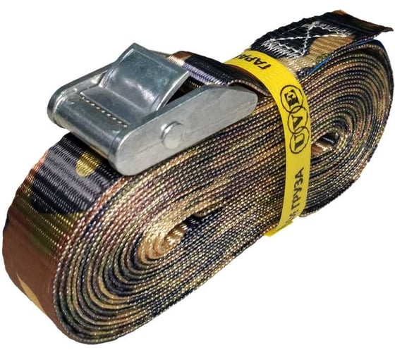 Изображение товара Стяжной ремень UVE с пружинным замком 5 метра, 25 мм, камуфляж RS-25-1000-5-cam