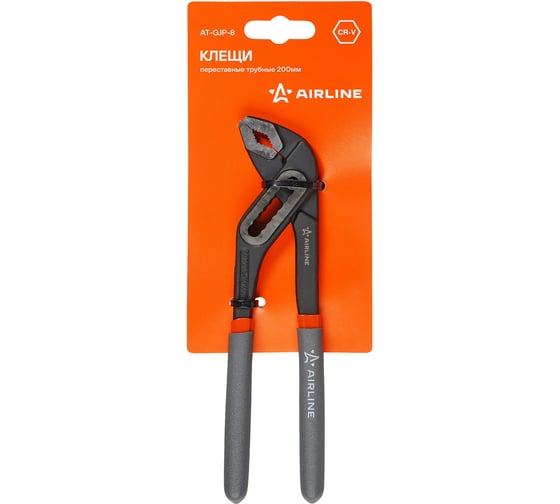 Изображение товара Переставные клещи Airline 8" 200мм трубные AT-GJP-8