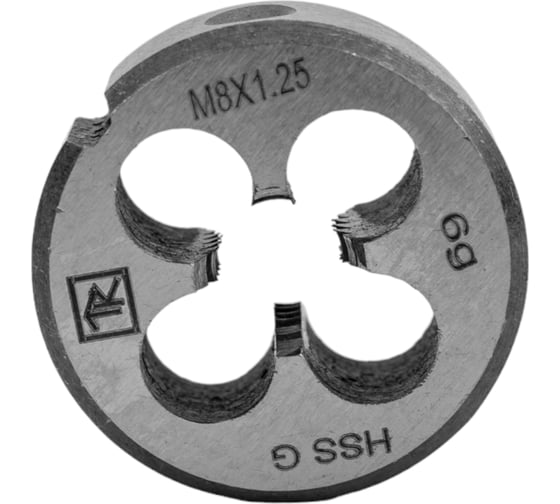 Изображение товара Круглая ручная плашка М8х1.25, HSS, Ф25х9 мм Thorvik D-COMBO MD8125 52834