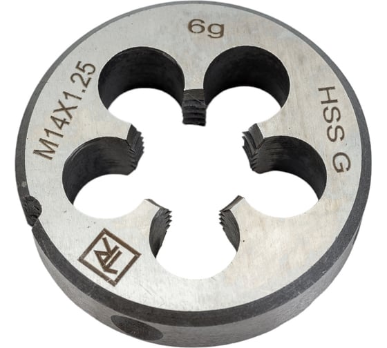 Изображение товара Круглая ручная плашка М14х1.25, HSS, Ф38х10 мм Thorvik D-COMBO MD14125 52841