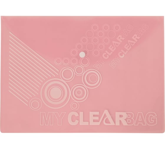 Изображение товара Папка на кнопке Flexoffice А4 розовая, 10 шт FO-CBF05 PINK