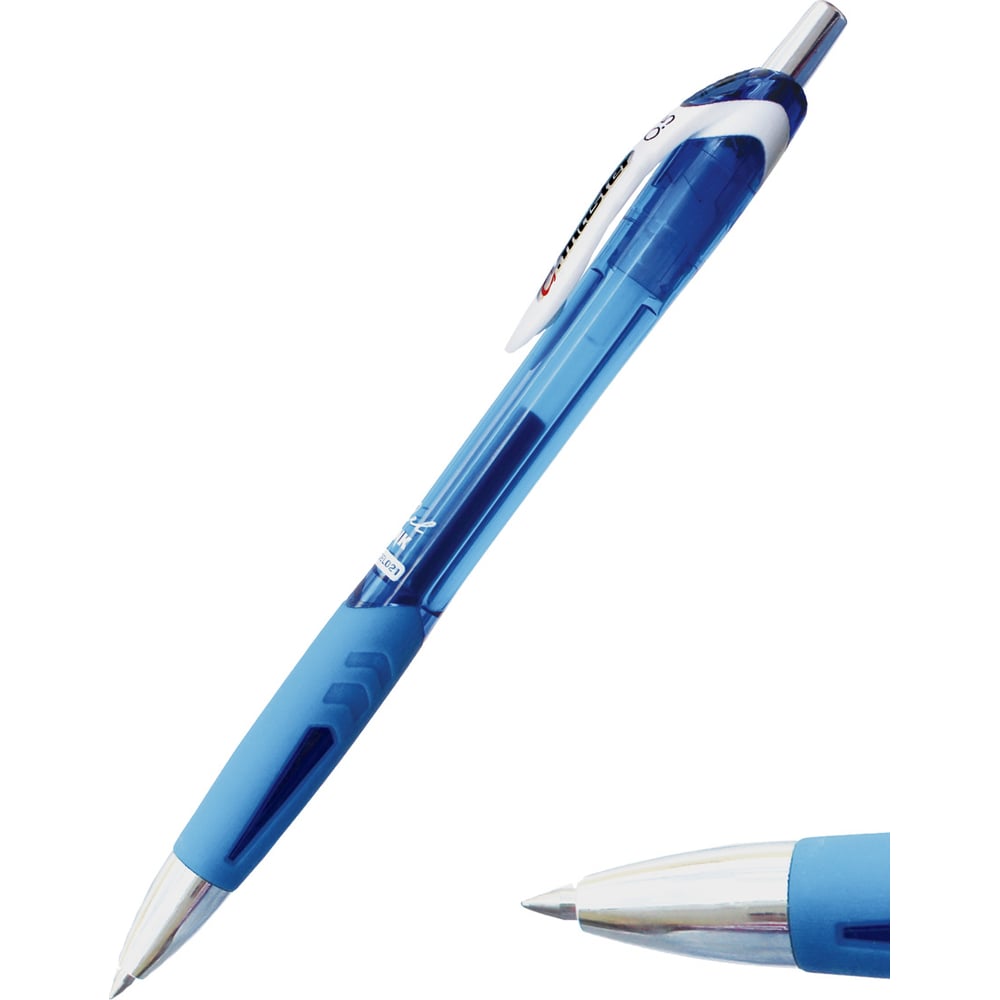 Гелевая ручка Flexoffice ручка гелевая 0 5 мм синяя стразы бирюзовые