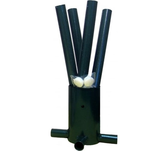 Изображение товара Подставка для елки ЛЕТО Разборная металлическая, диаметр 45 см, d отверстия 48мм 6397