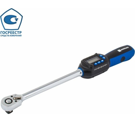 Изображение товара Электронный динамометрический ключ NORGAU 1/2"; 27-135 Нм, тип NTE13-135RR с поверкой 051130138/П