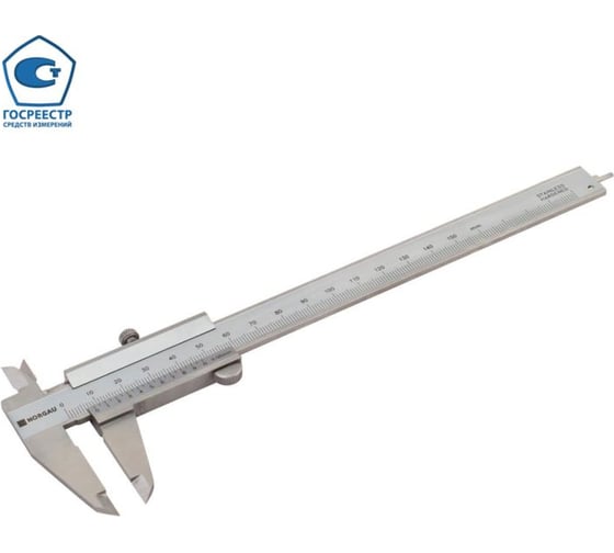 Изображение товара Нониусный штангенциркуль NORGAU ШЦ-1 150 мм, 0,05 мм, с поверкой 040005015/П