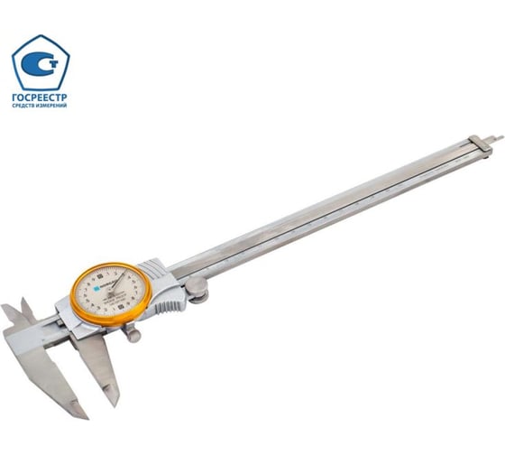 Изображение товара Штангенциркуль с круговой шкалой NORGAU 200 мм, 0.02 мм, тип NCR-1502 с поверкой 040027020/П