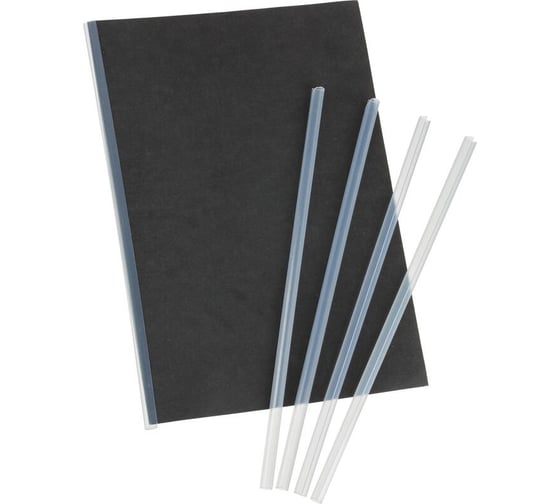 Изображение товара Скрепкошина для быстрого переплета Attache прозрачные, до 30 л, 10 штук в упаковке 1753360