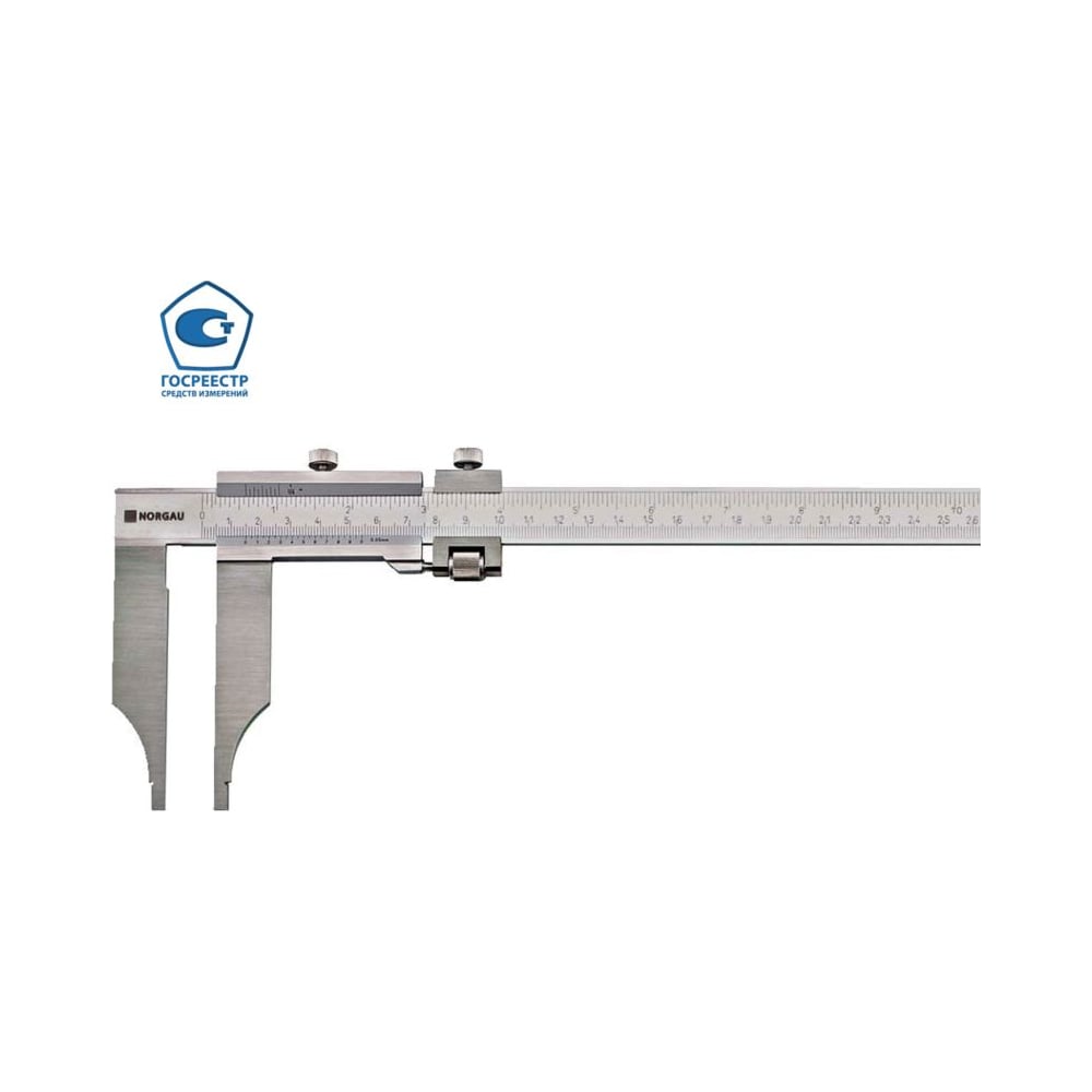 Изображение товара Нониусный цеховой штангенциркуль NORGAU NCV-3 0-1500 мм профессиональный