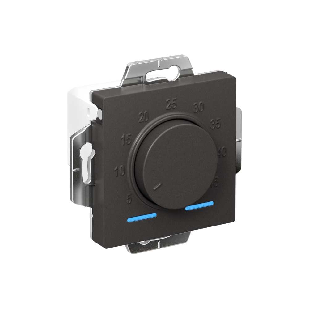 Изображение товара Электронный термостат для теплого пола Atlasdesign Systeme Electric базальт 10А механический