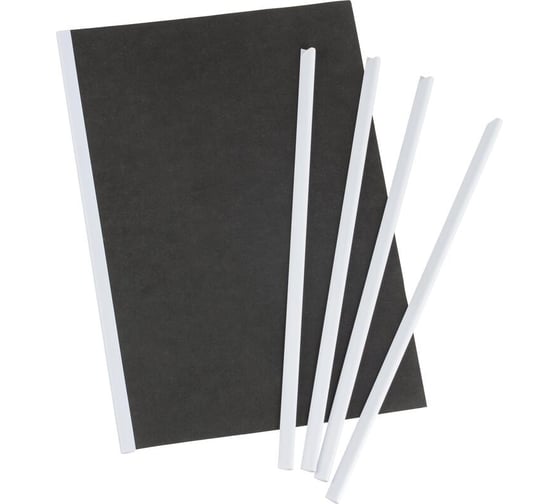 Изображение товара Скрепкошина для быстрого переплета Attache белые, до 30 л, 10 штук в упаковке 1753362