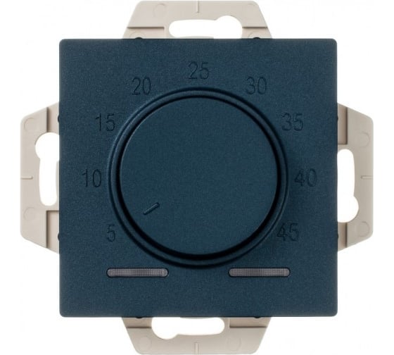 Изображение товара Электронный термостат для теплого пола Systeme Electric Atlasdesign изумруд с датчиком, 10a, механизм ATN000835