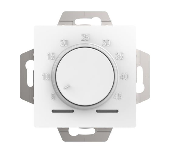 Изображение товара Электронный термостат для теплого пола Systeme Electric Atlasdesign лотос с датчиком, 10a, механизм ATN001335