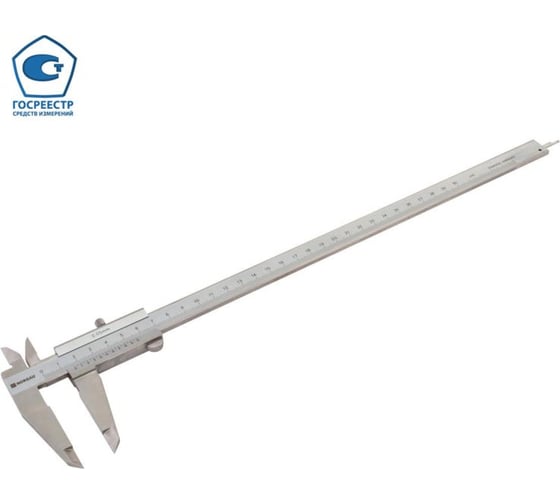 Изображение товара Нониусный штангенциркуль NORGAU ШЦ-1 300 мм, 0.05 мм, с поверкой 040005030/П