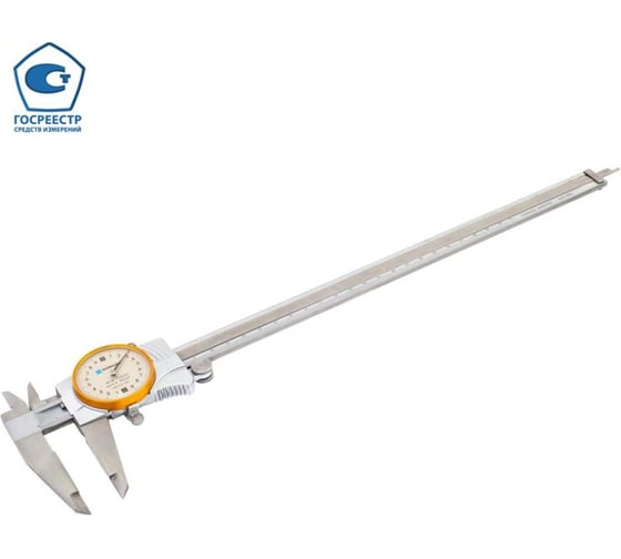 Изображение товара Штангенциркуль с круговой шкалой NORGAU 300 мм, 0.02 мм, тип NCR-3002 с поверкой 040027030/П