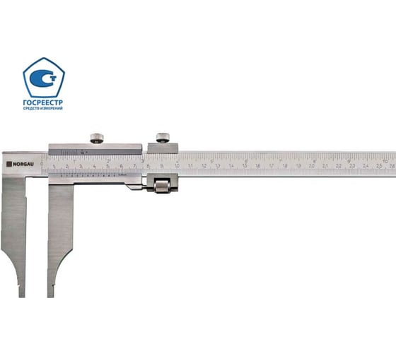 Изображение товара Нониусный цеховой штангенциркуль NORGAU тип NCV-3 0-300 мм, с поверкой 040005033/П