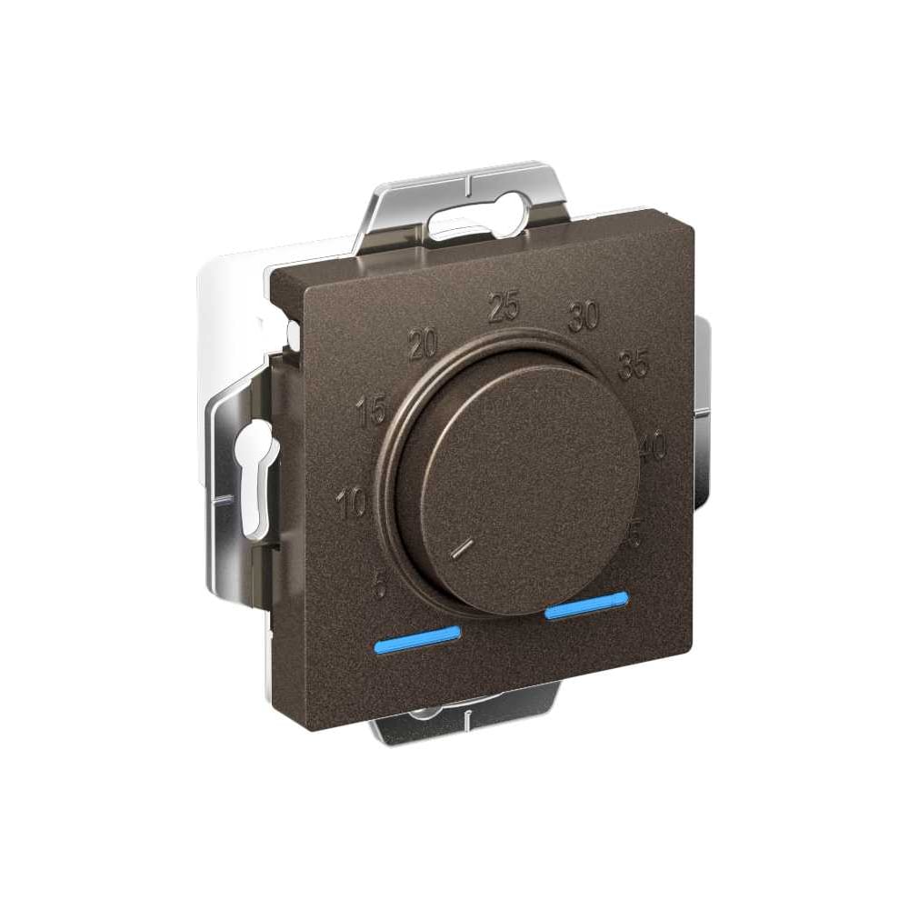 Изображение товара Электронный термостат для теплого пола Systeme Electric Atlasdesign мокко 10A механический