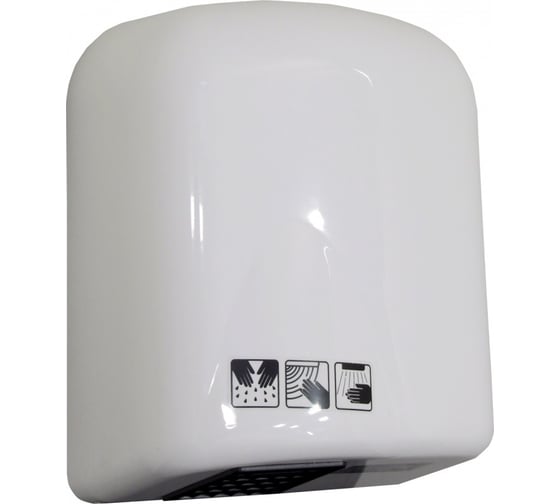 Изображение товара Сушилка для рук "Экофлоу" Merida пластиковая, белая, 1650 Вт EJB101