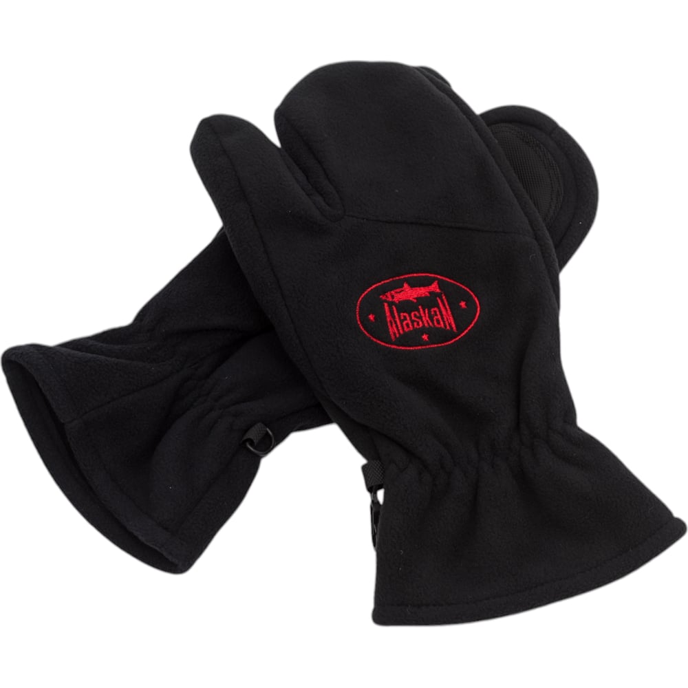 Изображение товара Перчатки-варежки Alaskan Colville 2F черные для зимнего отдыха и рыбалки