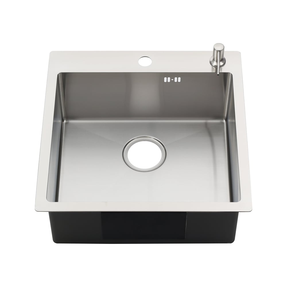 Изображение товара Комплект мойки MELANA r5050h profline 3,0/200 сатин с дозатором и сифоном