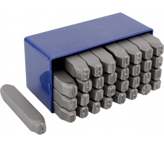 Изображение товара Набор буквенных клейм Beril кириллица, 10 мм, стальные 552010 13185