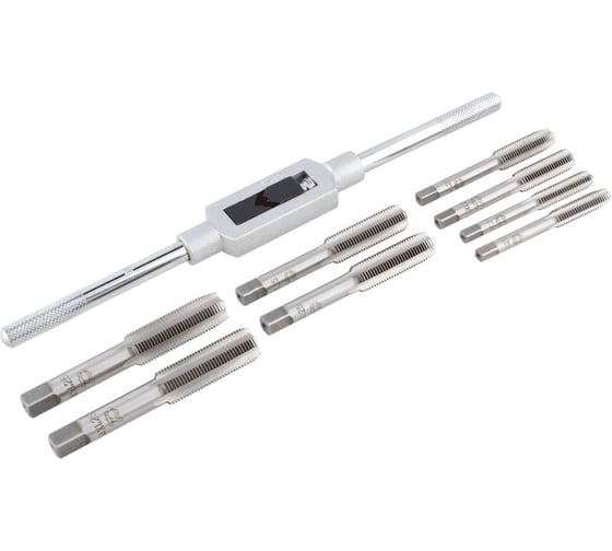 Изображение товара Набор метчиков с воротком Beril М8-М14, 8 шт., №1/№2 523008 10977