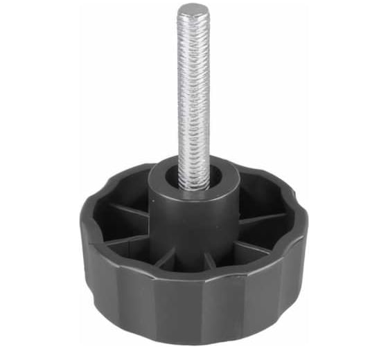 Изображение товара Ручка-барашек с резьбовым штифтом Tech-Krep/Zitar пластик, D42, М8x20, чёрный 154202