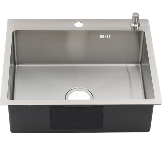 Изображение товара Комплект MELANA Мойка r6050h profline 3,0/200 сатин врезная + дозатор MLN-R6050H+дозатор