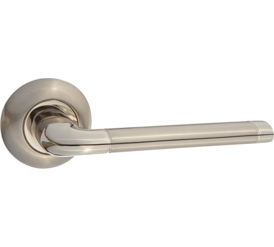 Изображение товара Дверная ручка TIXX Данте, ник.мат./ник.бл., розетка 08 INDH 209-08 SN/NP