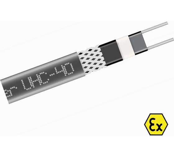 Изображение товара Cаморегулирующийся нагревательный кабель Grand Meyer 40вт/м (100 м) EX взрывозащита UHC-40