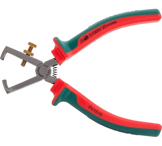 Изображение товара Диэлектрические пассатижи для снятия изоляции Jonnesway PV1516 160 мм 46627